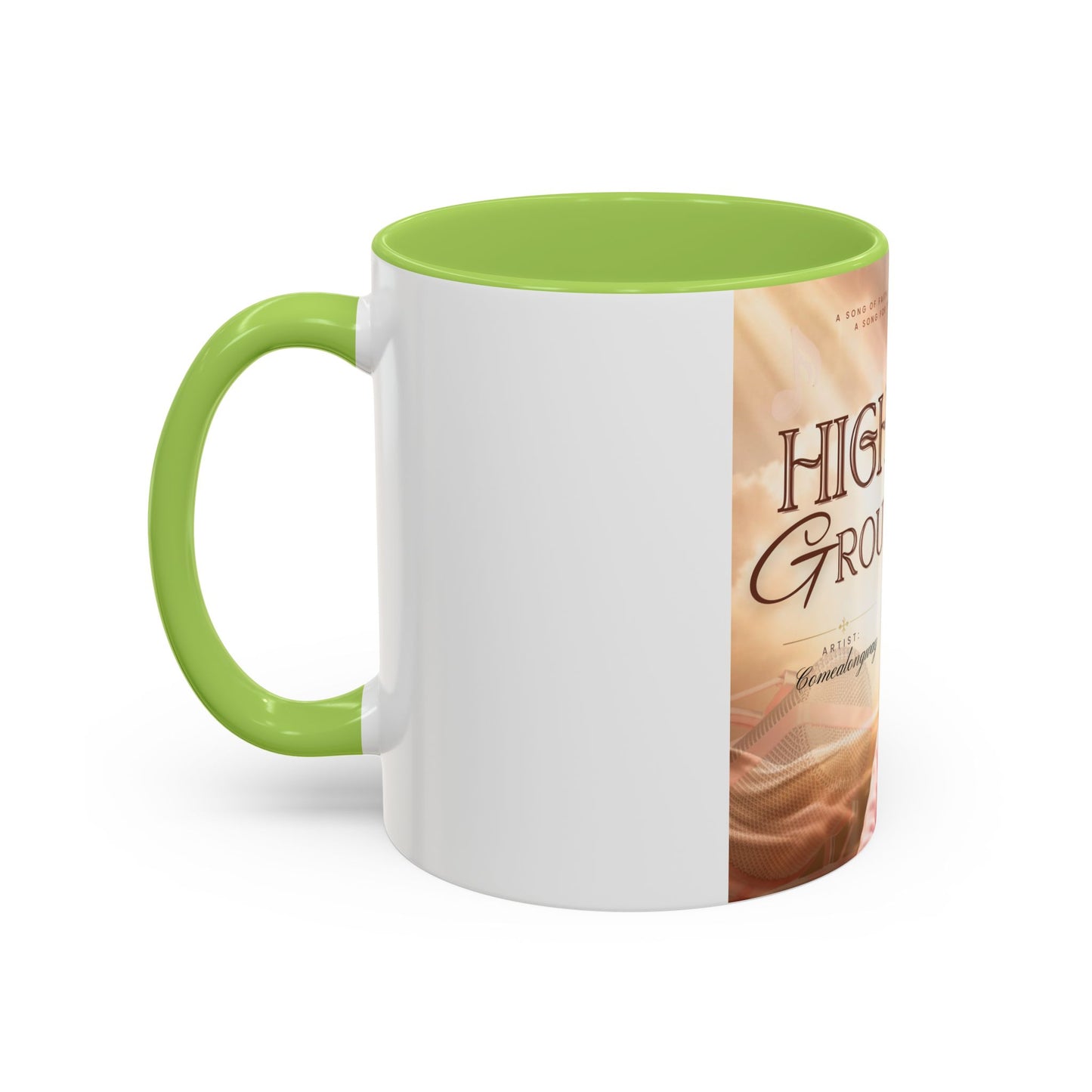 Higher Ground Inspirational Coffee Mug — Personalized Memorial Tribute 11/15oz