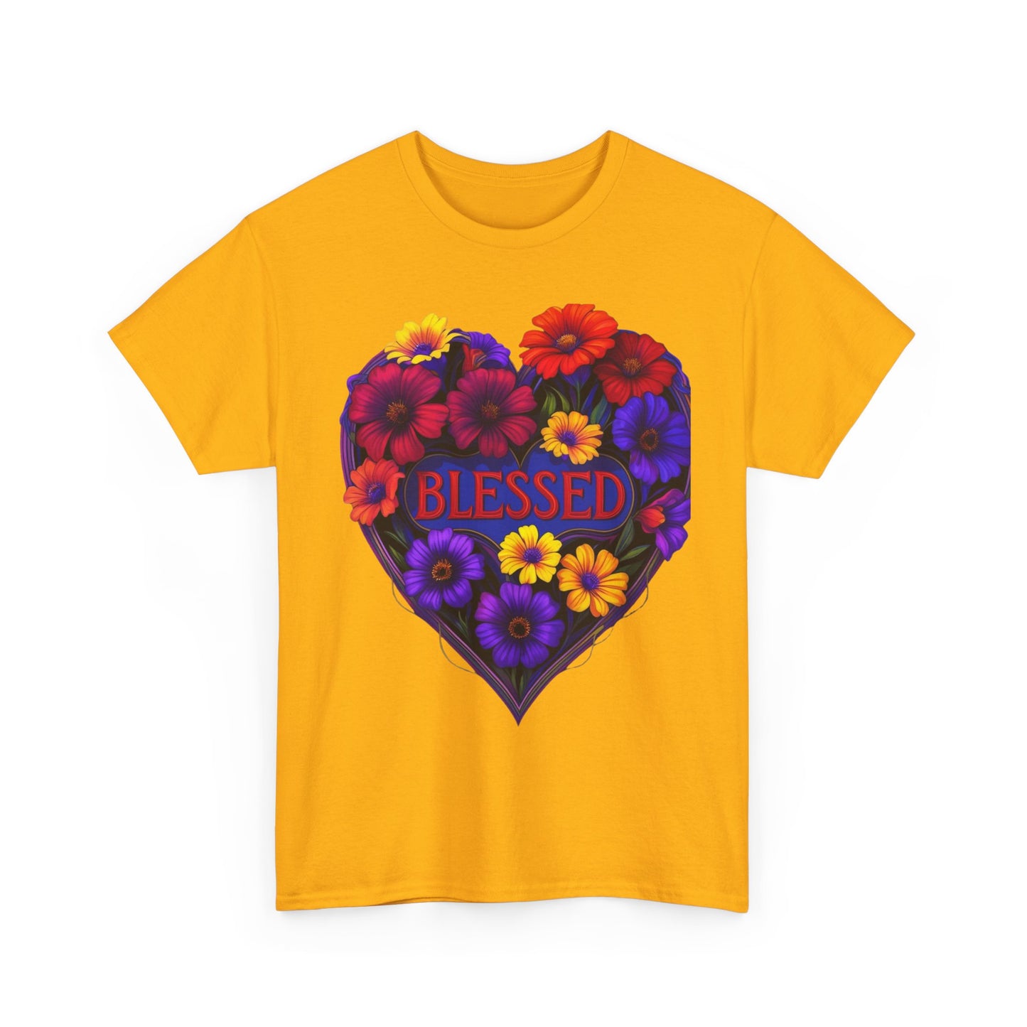 Blessed Heart Floral T-Shirt for Moms
