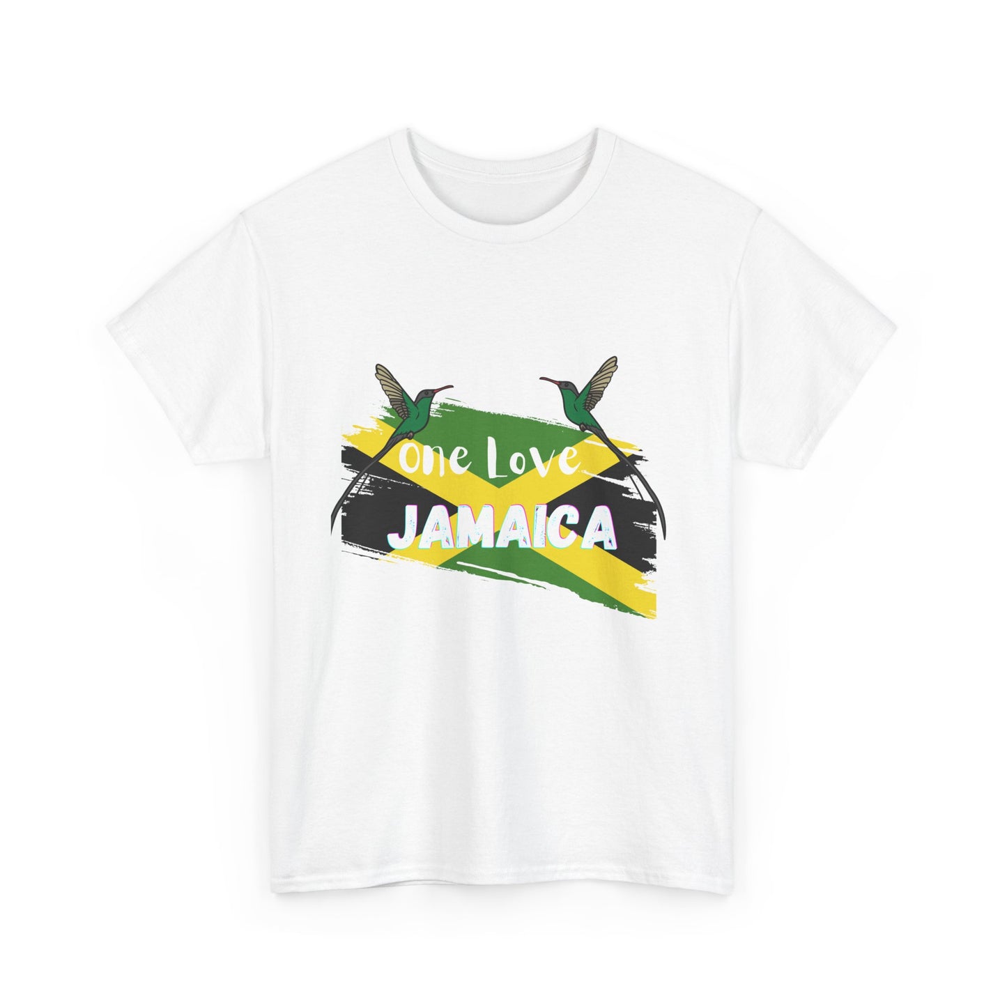 One Love Jamaica Unisex Heavy Cotton Tee - Perfect for Music Festivals and Celebrations