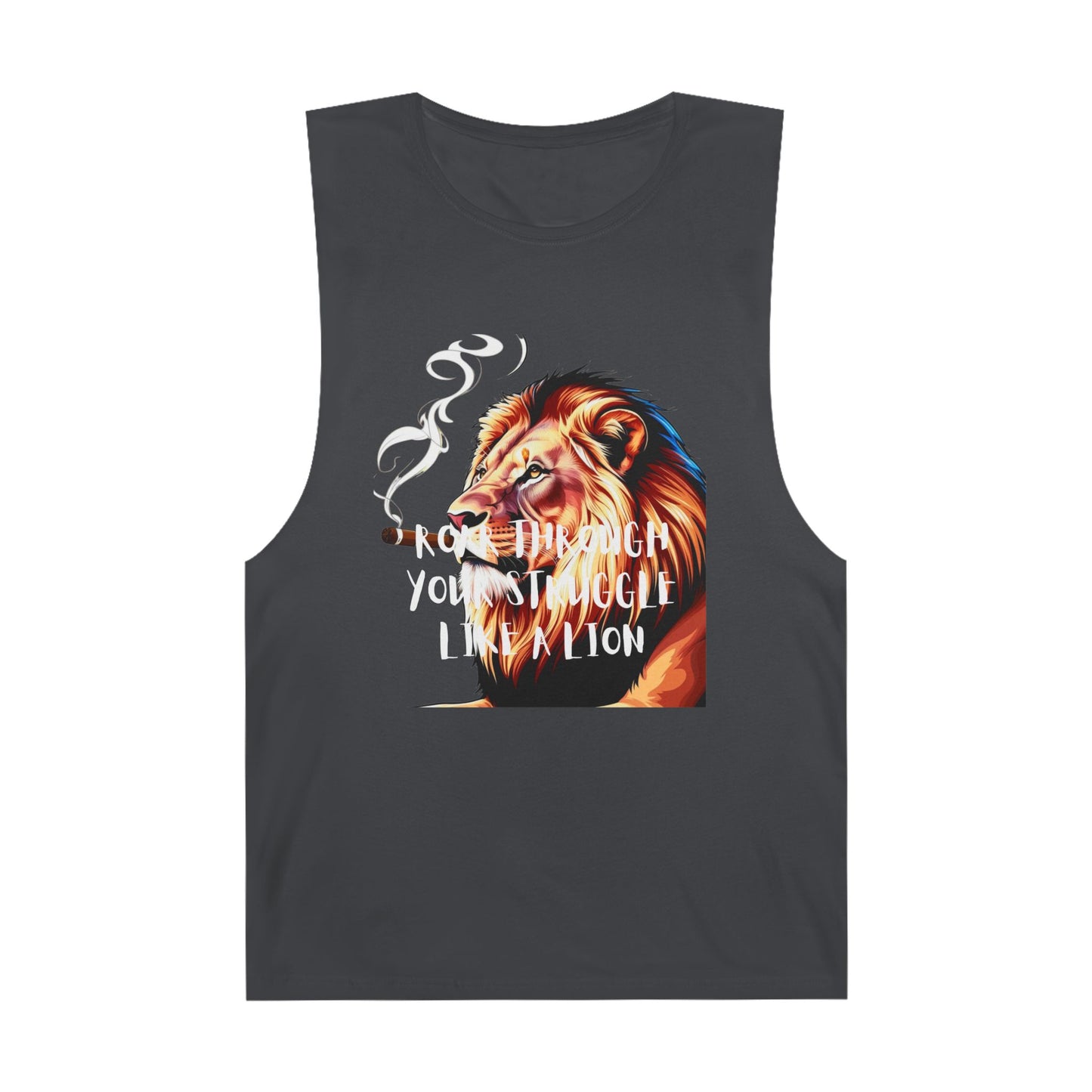 Tank Top - Unisex Lion Quote Tank Top - Embrace Your Struggles with Strength