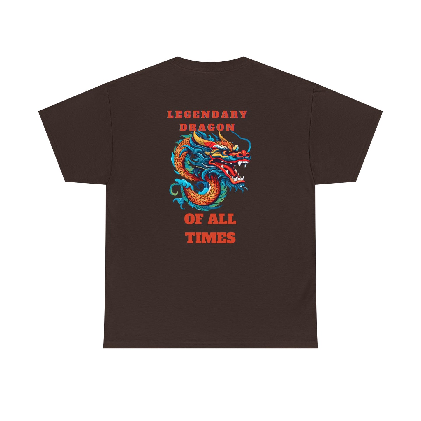 Legendary Dragon Tee - Bold Graphic Unisex Heavy Cotton T-Shirt for Fantasy Lovers