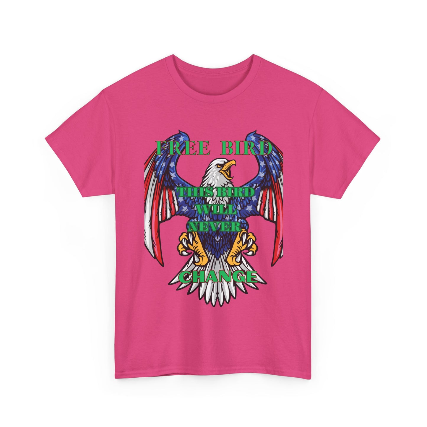 Vintage Eagle Graphic Tee - 'Free Bird' Unisex Heavy Cotton Tee for Freedom Lovers