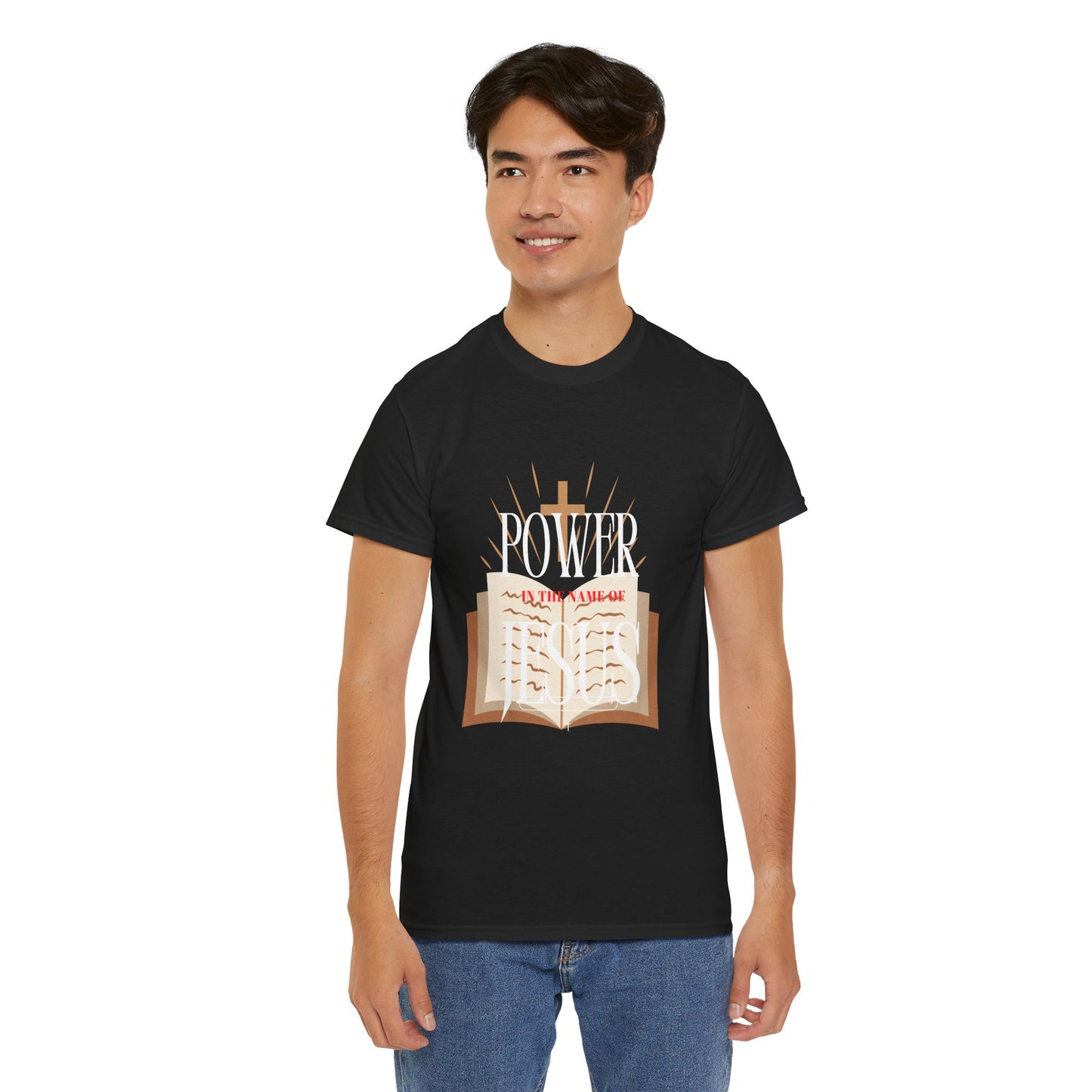 Faith-Inspired Tee - 'In The Name of Jesus' Design