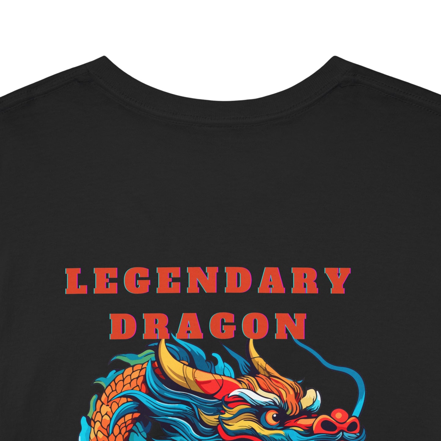 Legendary Dragon Tee - Bold Graphic Unisex Heavy Cotton T-Shirt for Fantasy Lovers
