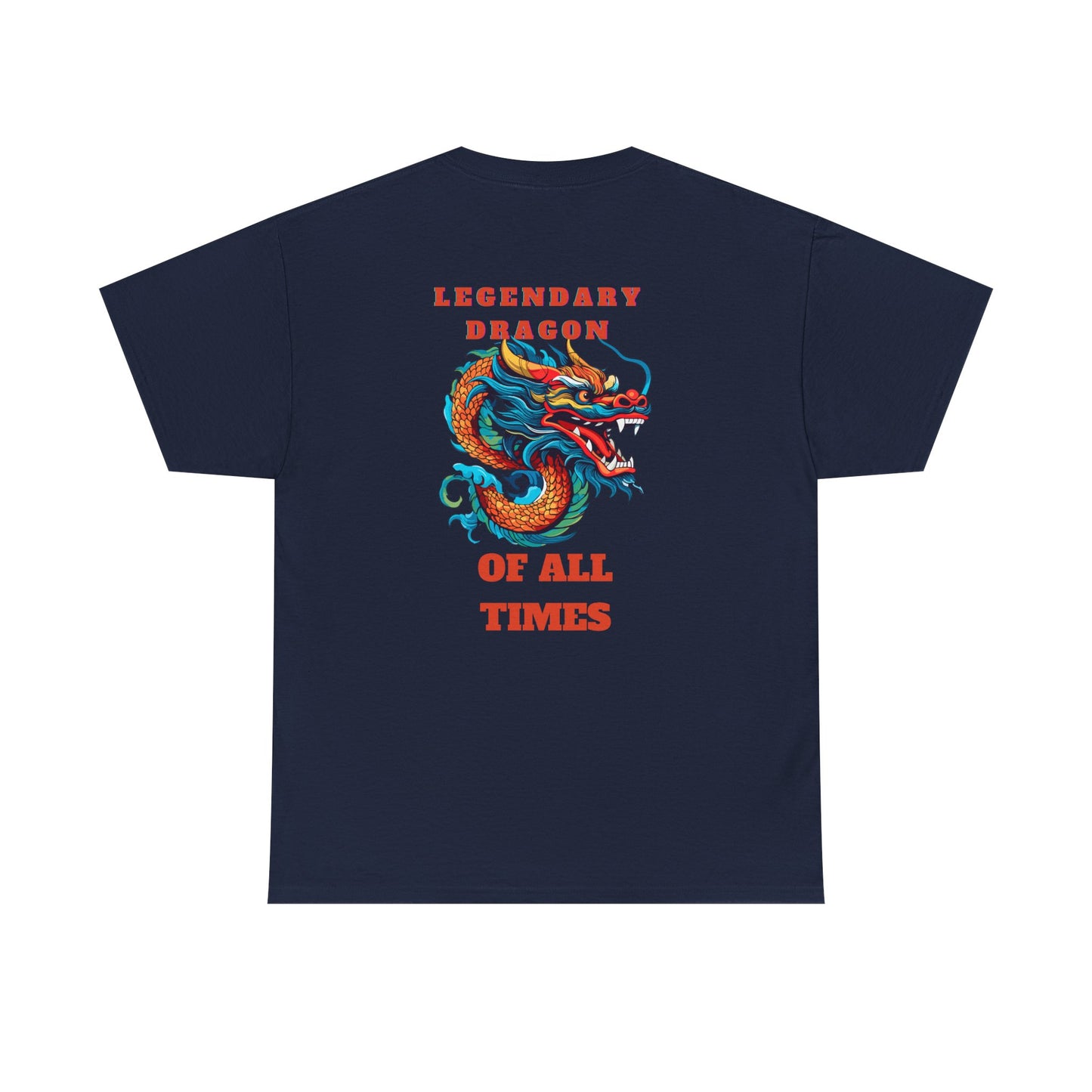 Legendary Dragon Tee - Bold Graphic Unisex Heavy Cotton T-Shirt for Fantasy Lovers