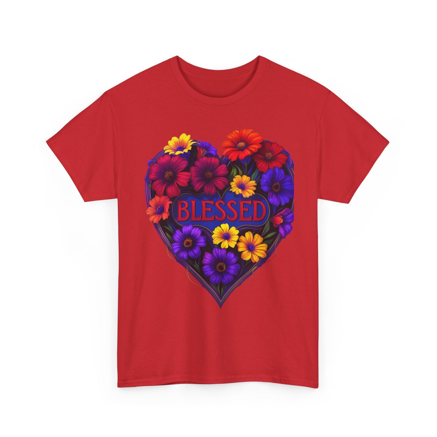 Blessed Heart Floral T-Shirt for Moms
