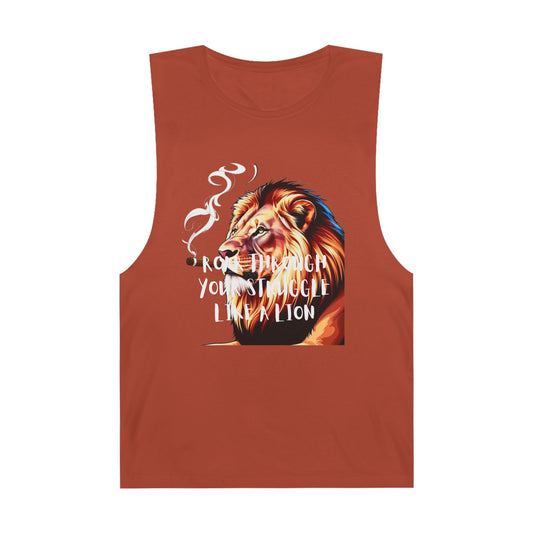Tank Top - Unisex Lion Quote Tank Top - Embrace Your Struggles with Strength