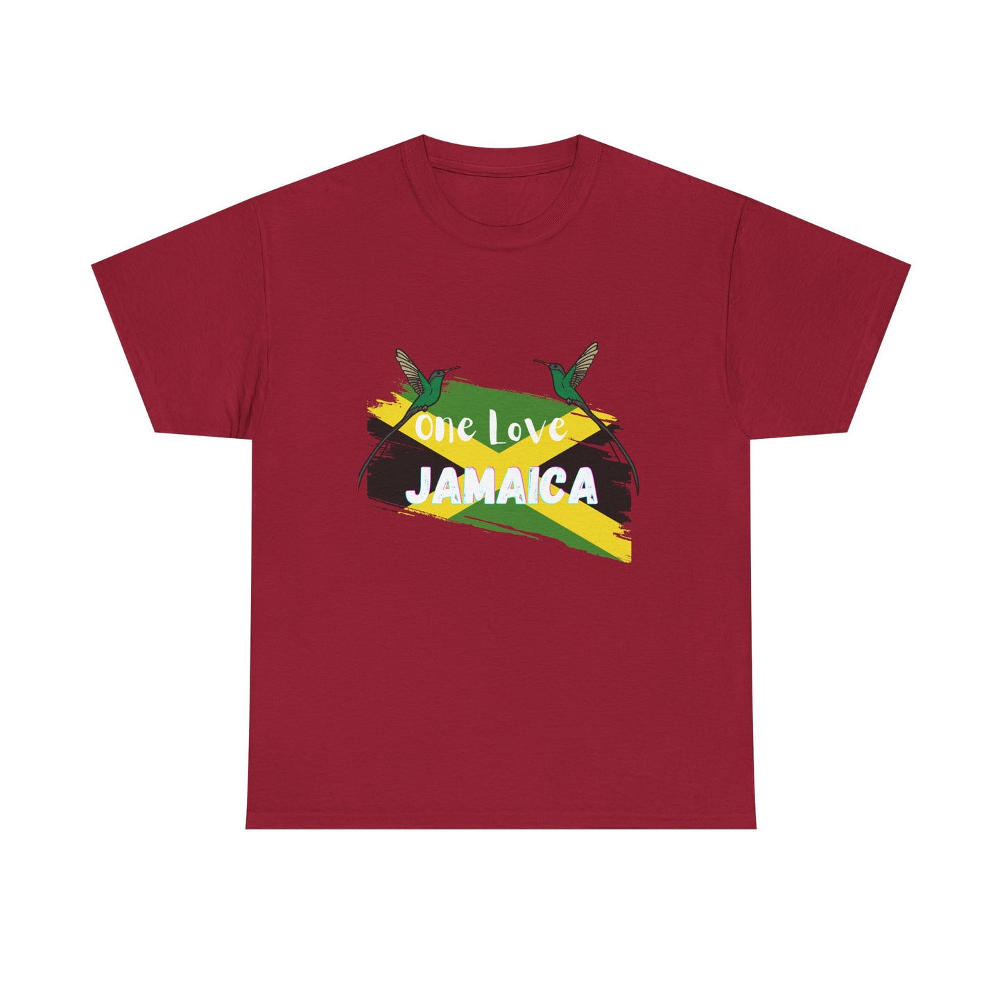 One Love Jamaica Unisex Heavy Cotton Tee - Perfect for Music Festivals and Celebrations