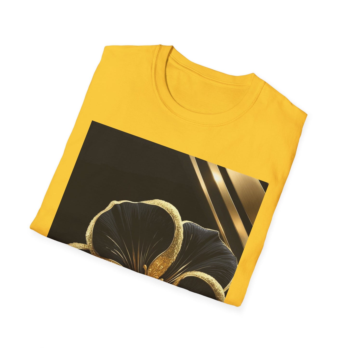 Elegant Floral T-Shirt | Softstyle Tee, Gift for Her