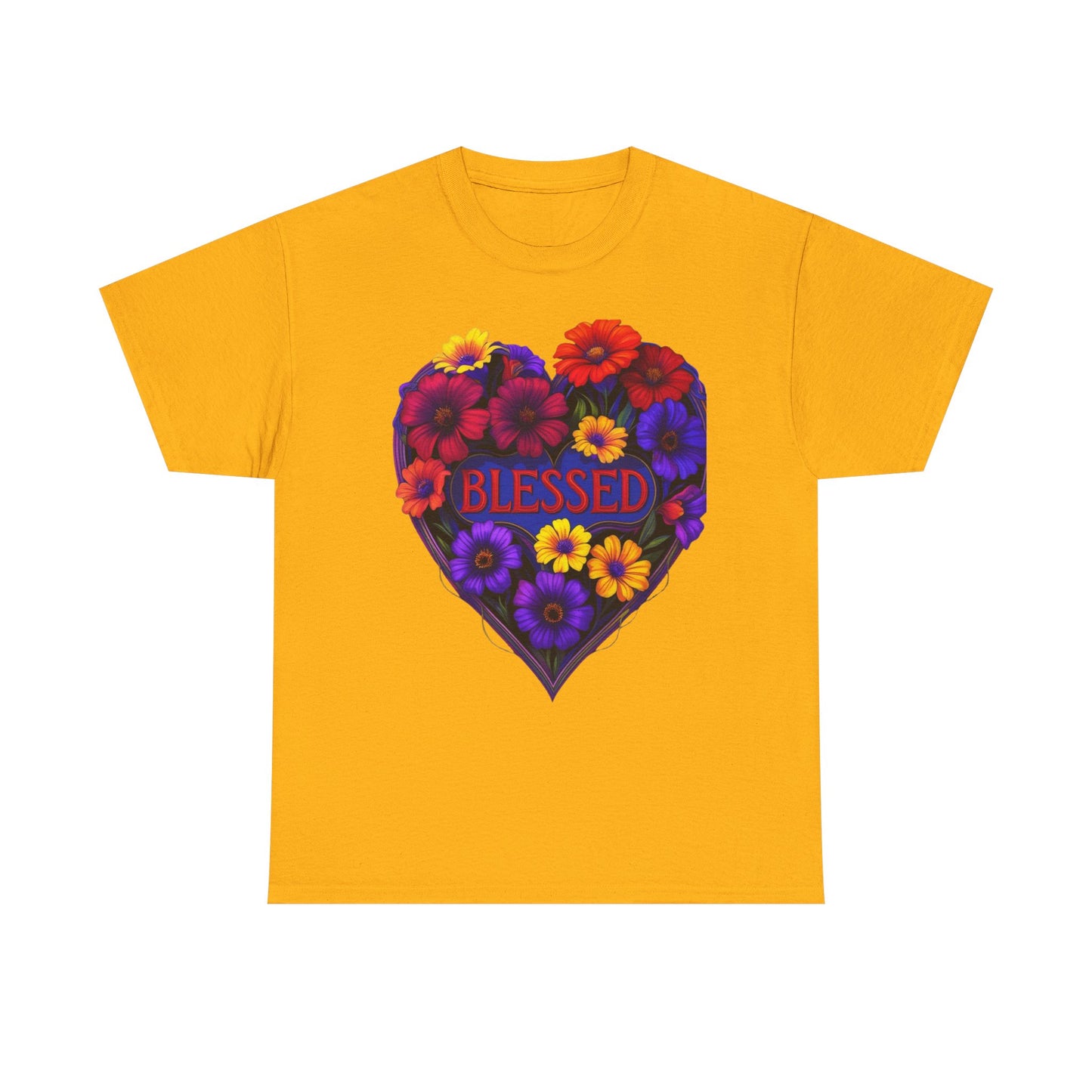 Blessed Heart Floral T-Shirt for Moms