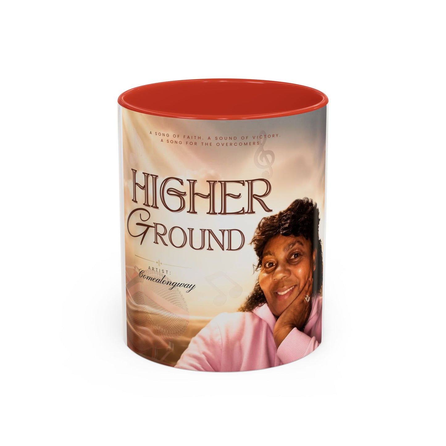 Higher Ground Inspirational Coffee Mug — Personalized Memorial Tribute 11/15oz