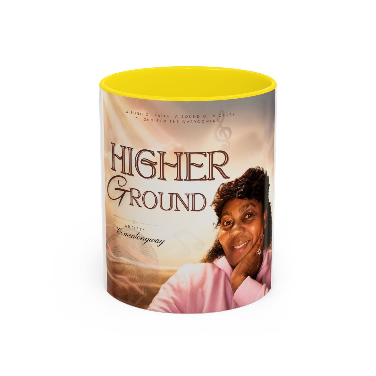 Higher Ground Inspirational Coffee Mug — Personalized Memorial Tribute 11/15oz