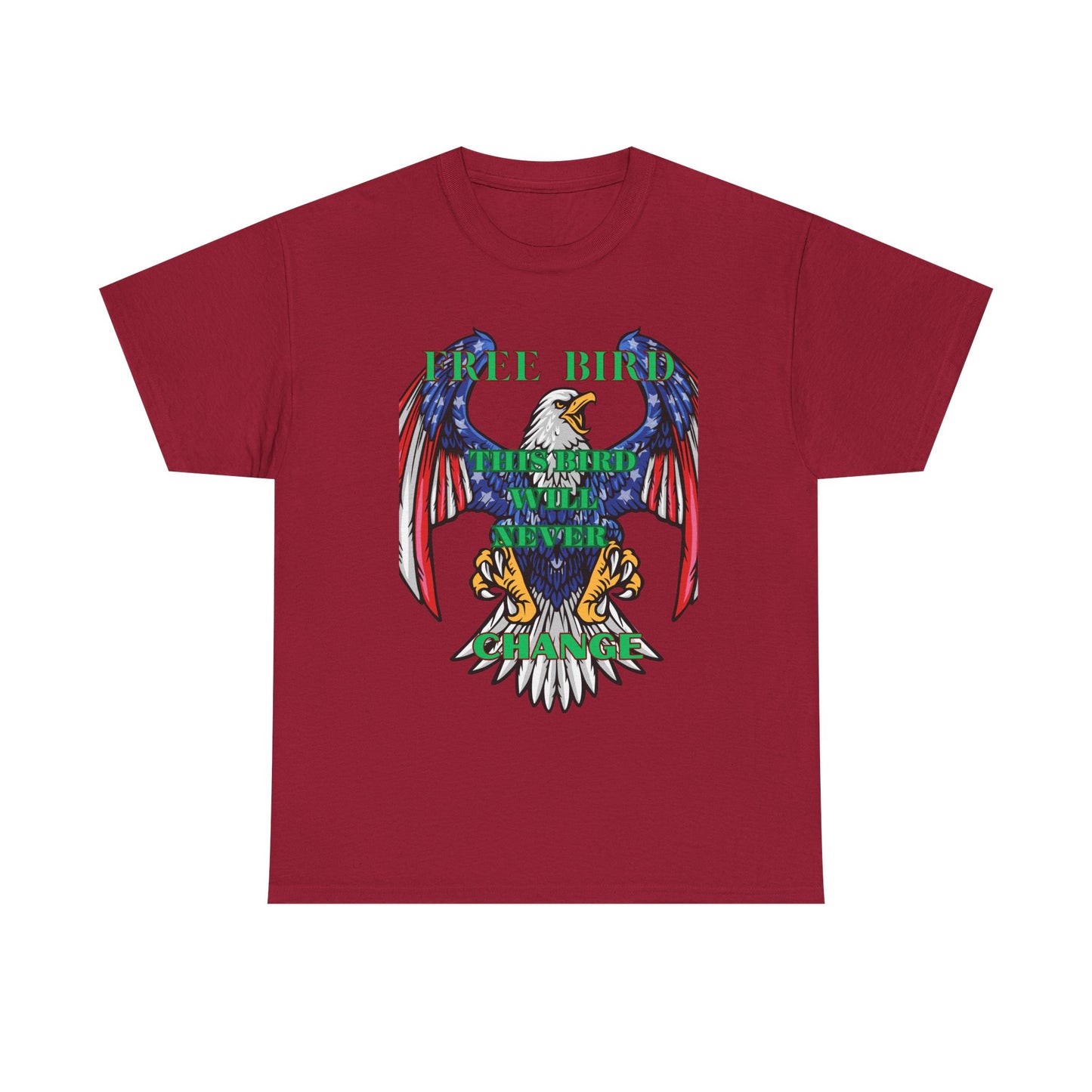Vintage Eagle Graphic Tee - 'Free Bird' Unisex Heavy Cotton Tee for Freedom Lovers