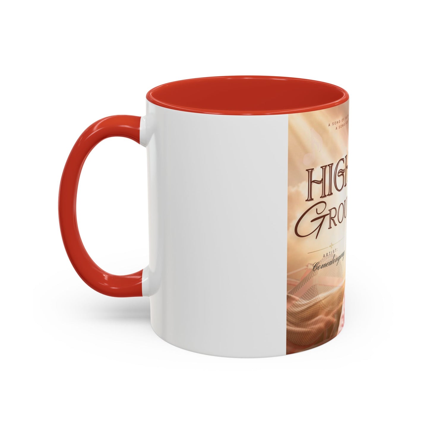 Higher Ground Inspirational Coffee Mug — Personalized Memorial Tribute 11/15oz