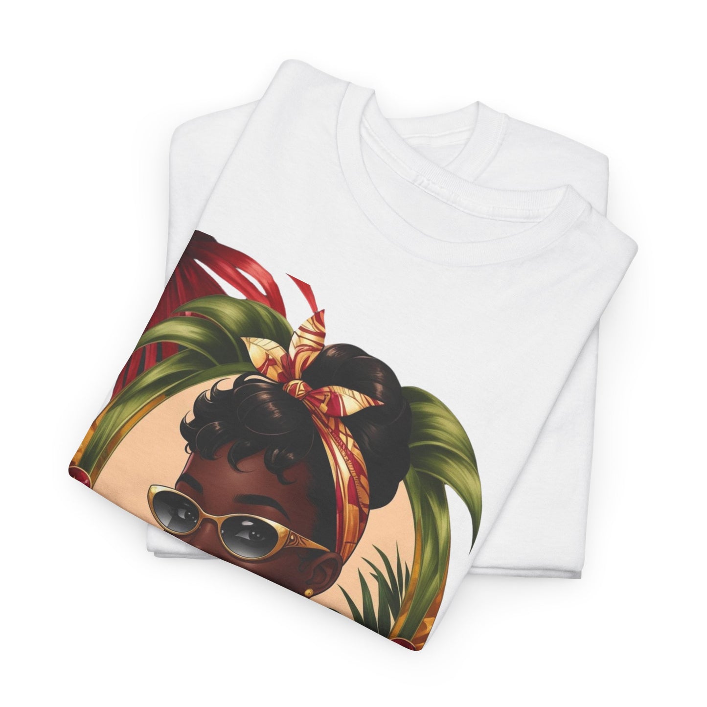Tropical Vibes Tee - Stylish Summer Top with Chic Latina Art