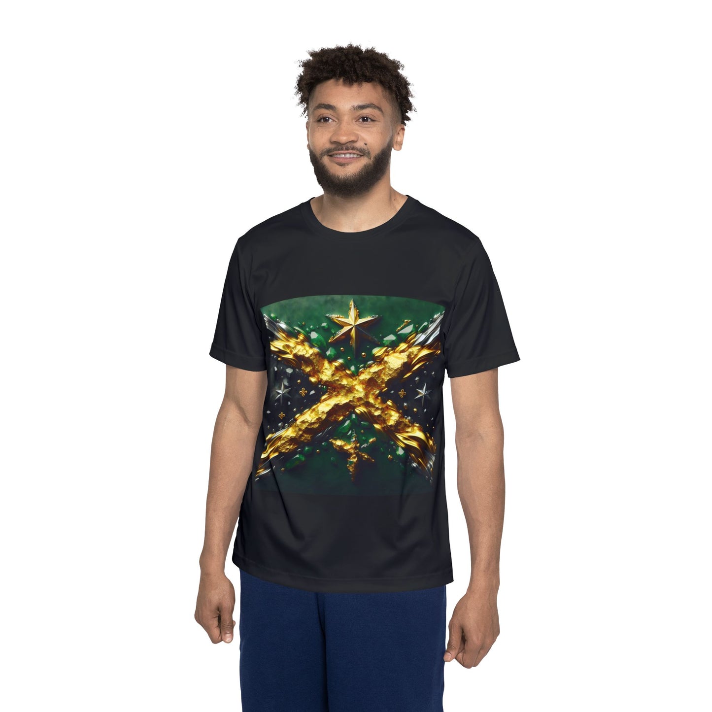 Guitar Graphic Sports Jersey for Men