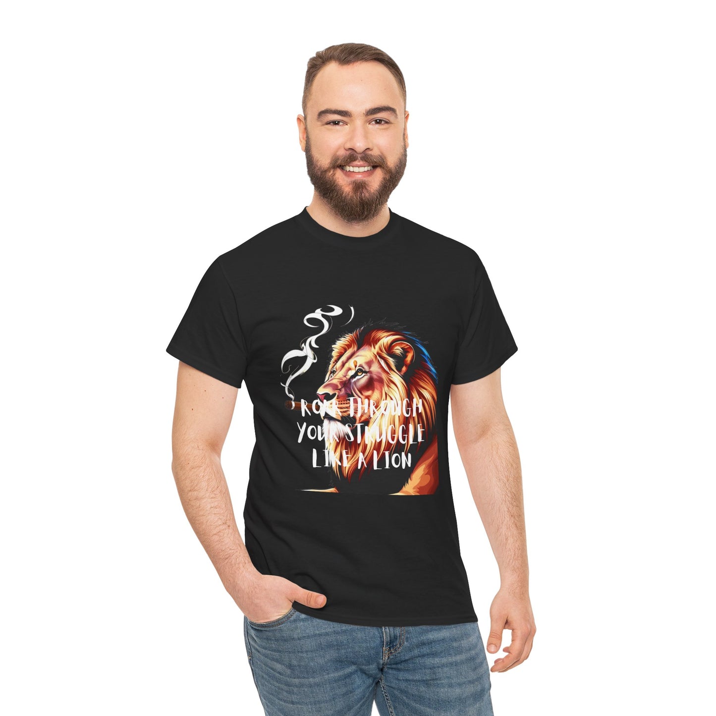 Inspirational Tee - &quot;Roar Through Your Struggles Like a Lion&quot; Unisex Shirt