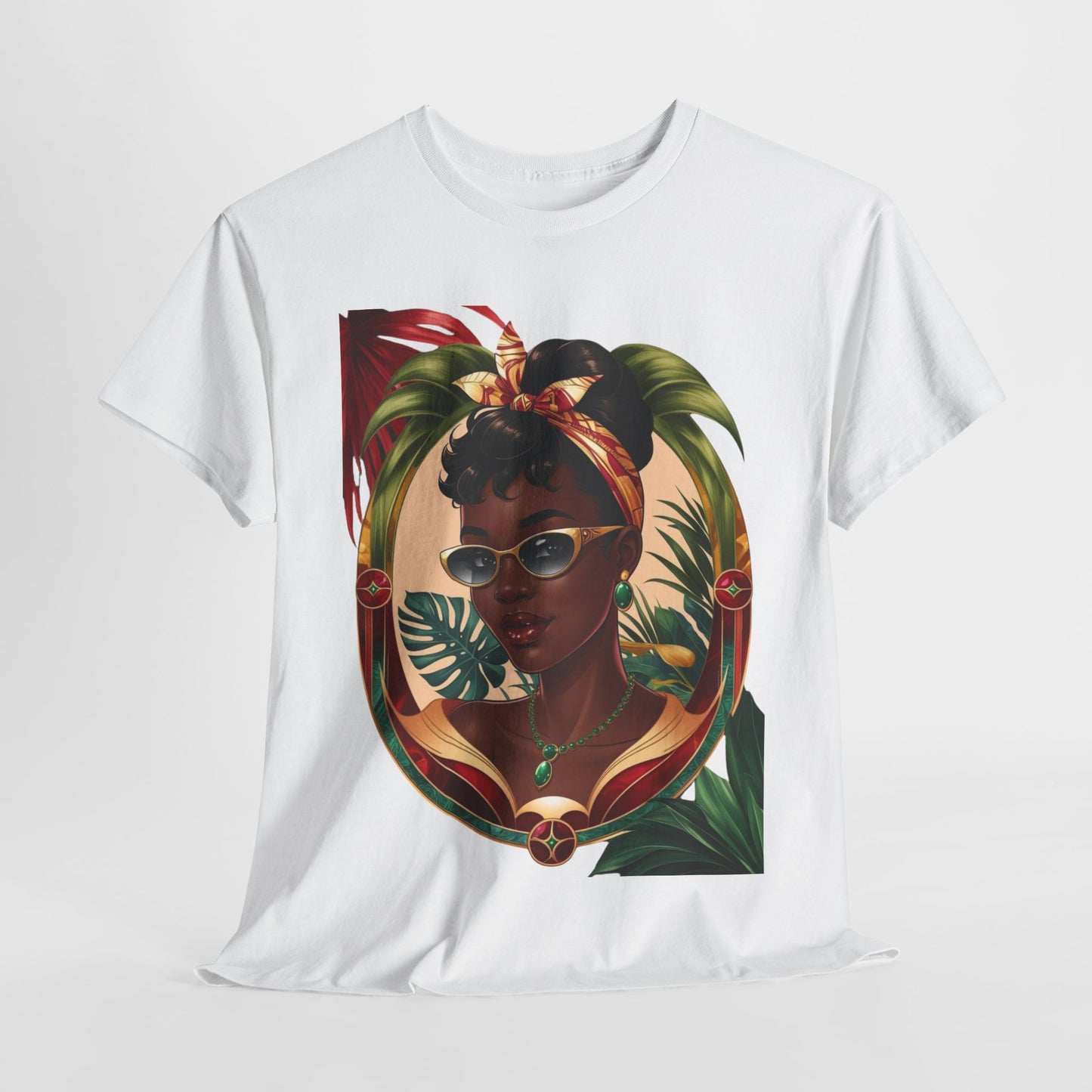 Tropical Vibes Tee - Stylish Summer Top with Chic Latina Art