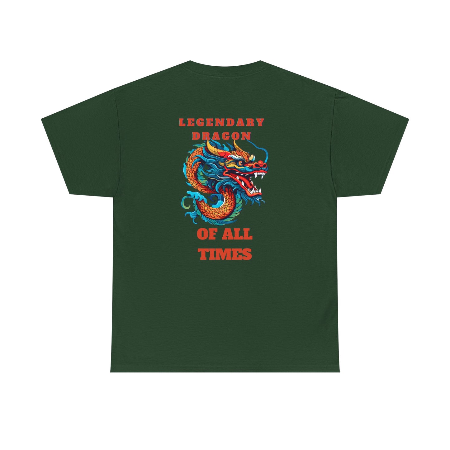 Legendary Dragon Tee - Bold Graphic Unisex Heavy Cotton T-Shirt for Fantasy Lovers