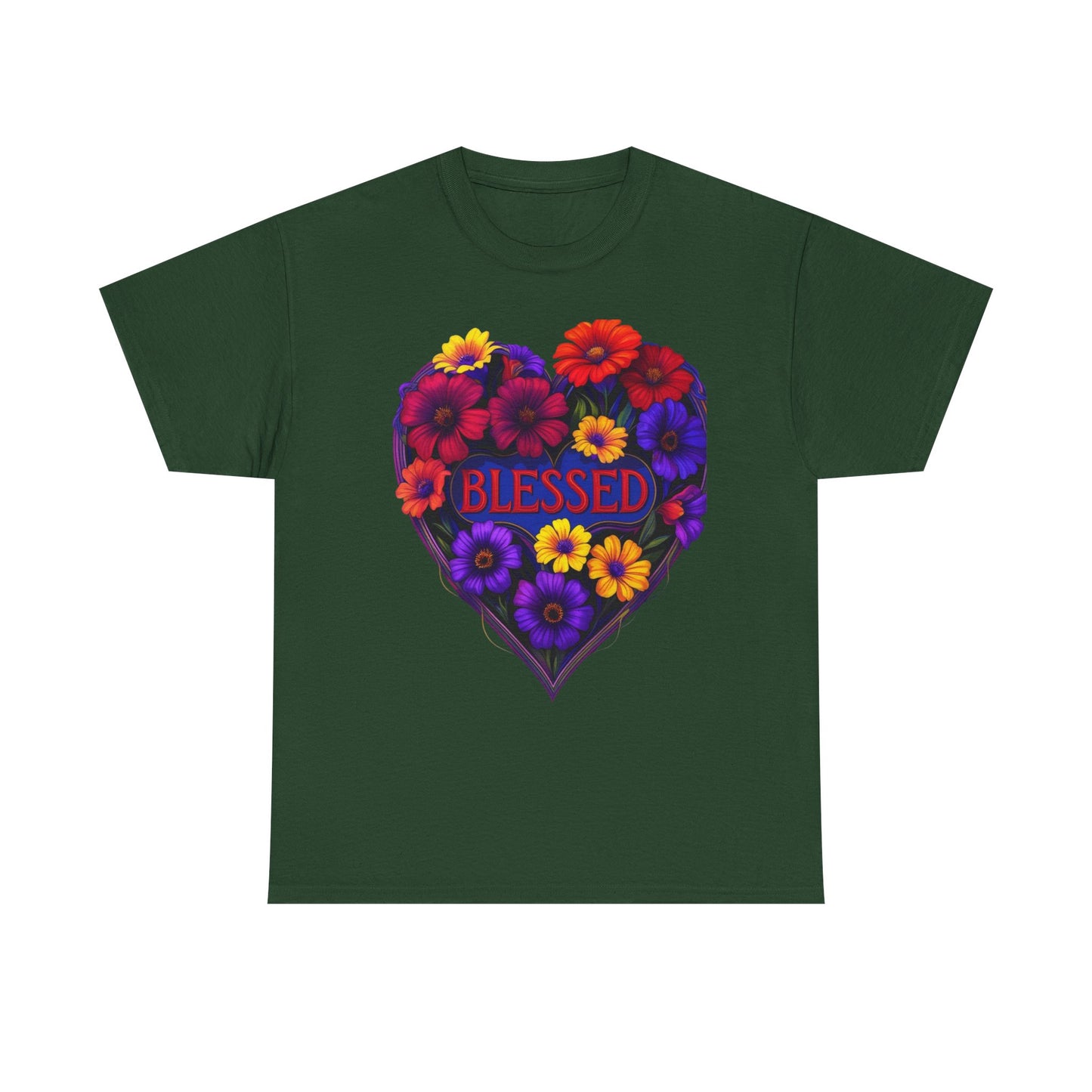 Blessed Heart Floral T-Shirt for Moms
