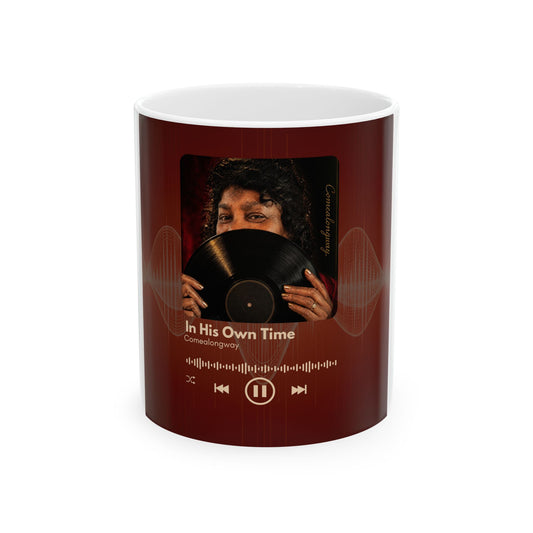 Music Lover Ceramic Mug — "In His Own Time" Album Art Coffee Mug (11oz/15oz)