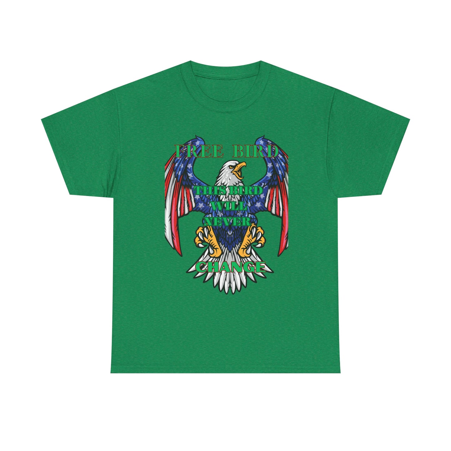 Vintage Eagle Graphic Tee - 'Free Bird' Unisex Heavy Cotton Tee for Freedom Lovers