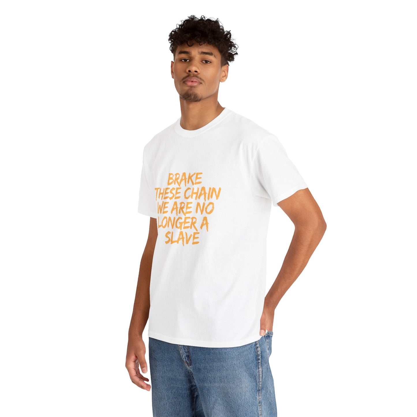 Empowering Cotton Tee - 'Brake These Chains'