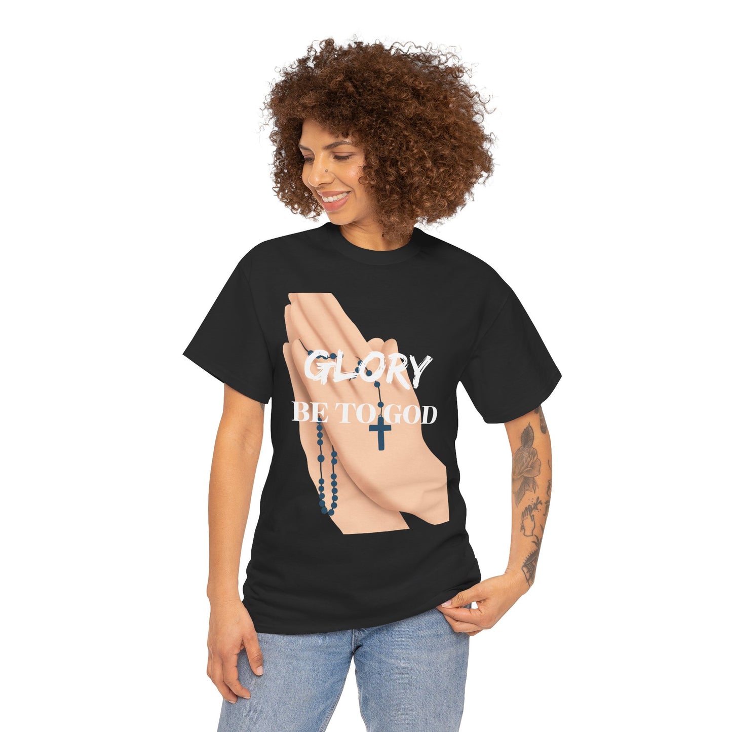 Inspirational Faith Tee - 'Glory Be To God' T-Shirt