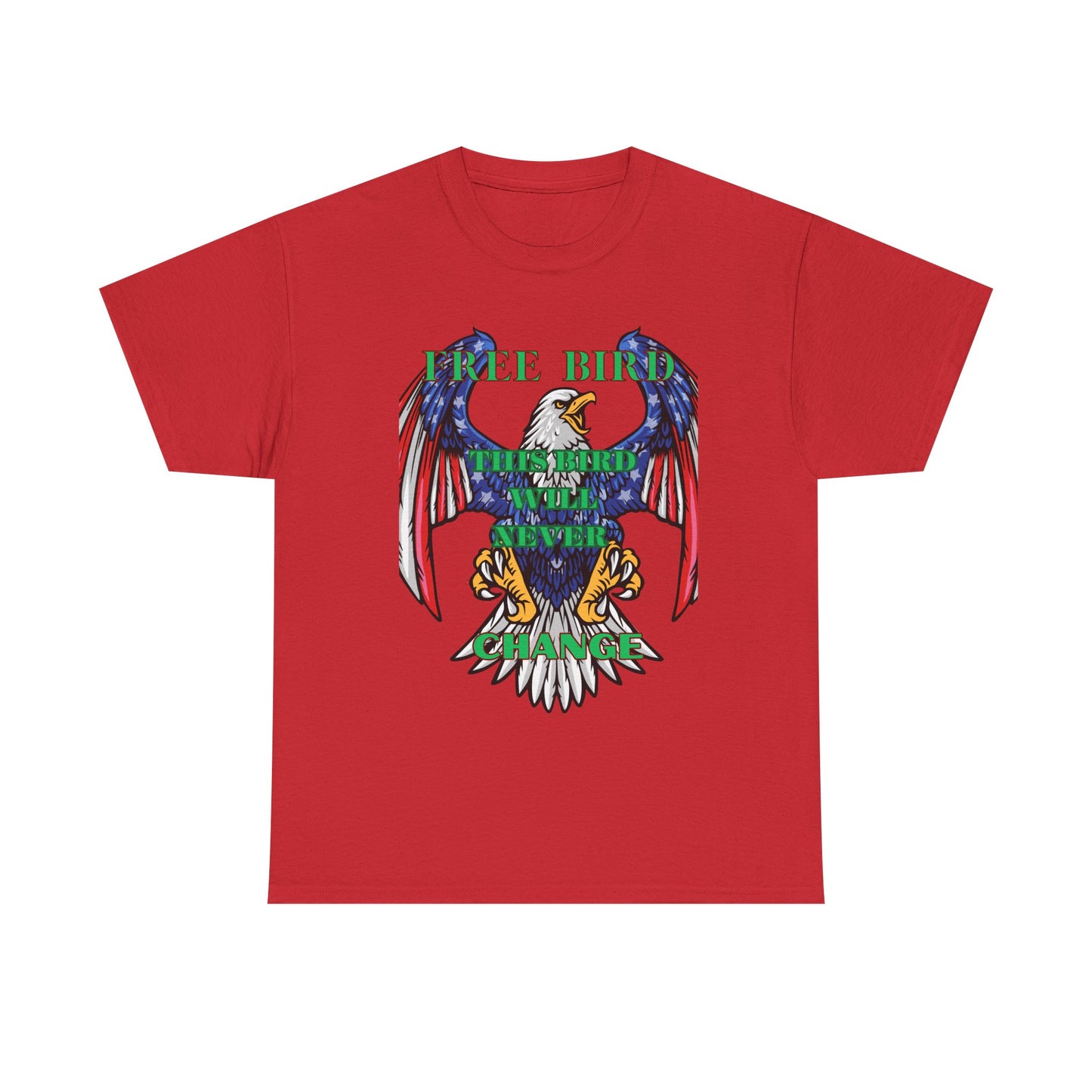 Vintage Eagle Graphic Tee - 'Free Bird' Unisex Heavy Cotton Tee for Freedom Lovers