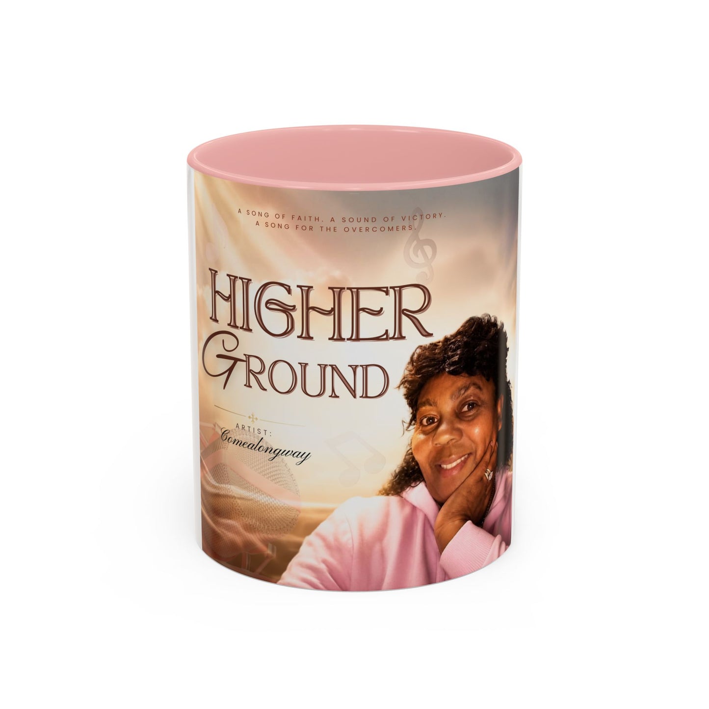 Higher Ground Inspirational Coffee Mug — Personalized Memorial Tribute 11/15oz