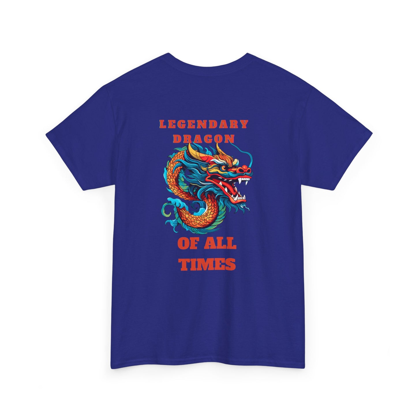 Legendary Dragon Tee - Bold Graphic Unisex Heavy Cotton T-Shirt for Fantasy Lovers