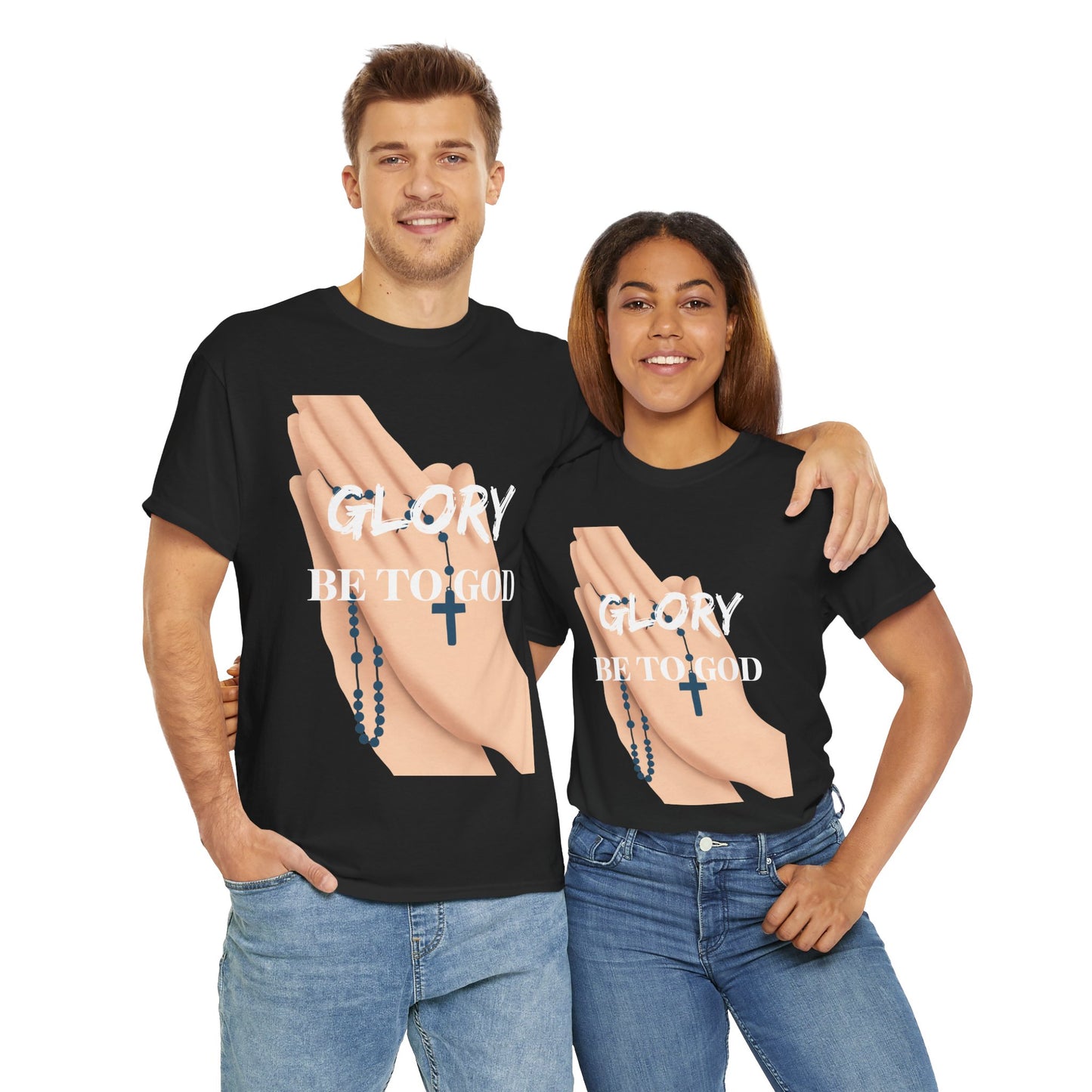 Inspirational Faith Tee - 'Glory Be To God' T-Shirt