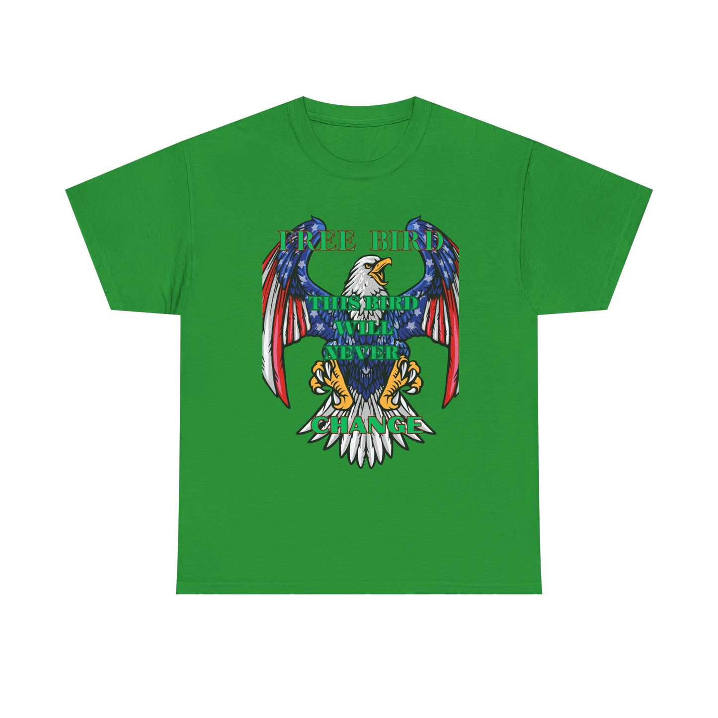 Vintage Eagle Graphic Tee - 'Free Bird' Unisex Heavy Cotton Tee for Freedom Lovers