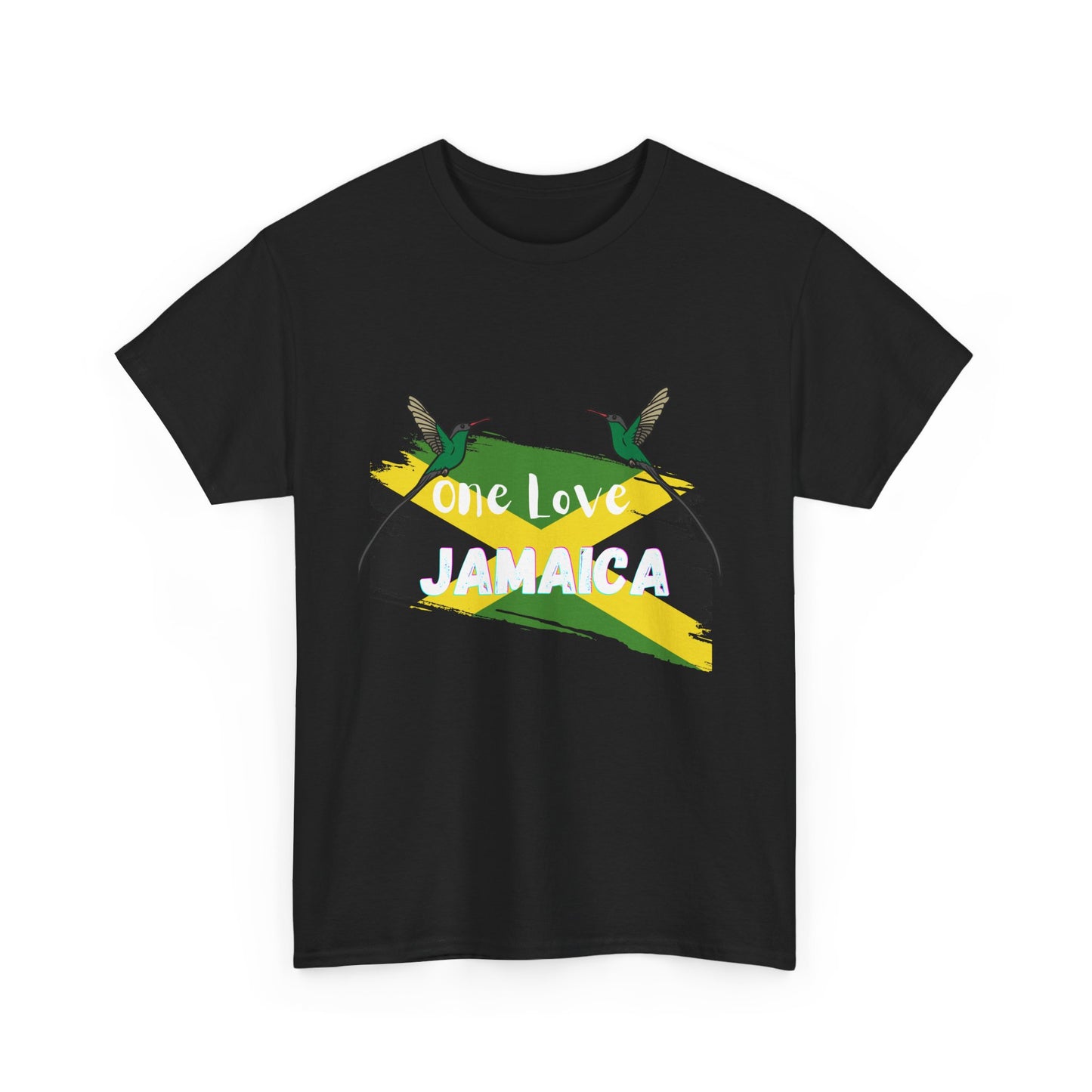 One Love Jamaica Unisex Heavy Cotton Tee - Perfect for Music Festivals and Celebrations