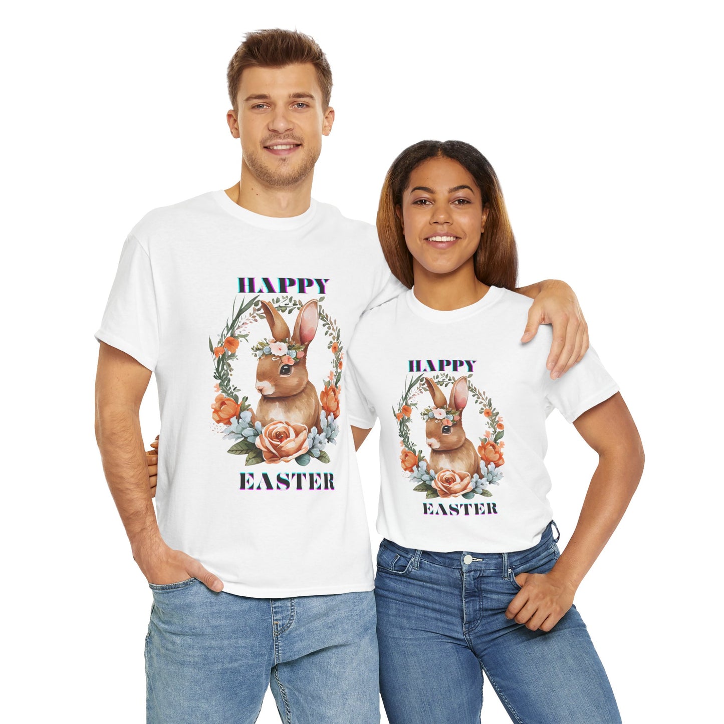 Easter Floral Bunny Unisex Tee