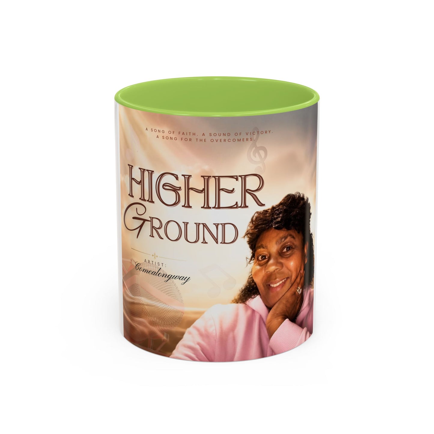 Higher Ground Inspirational Coffee Mug — Personalized Memorial Tribute 11/15oz