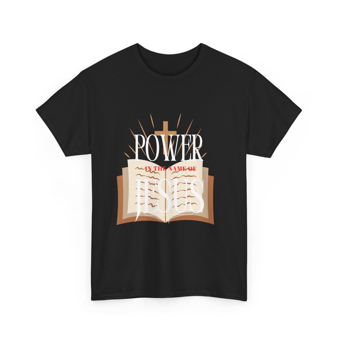 Faith-Inspired Tee - 'In The Name of Jesus' Design
