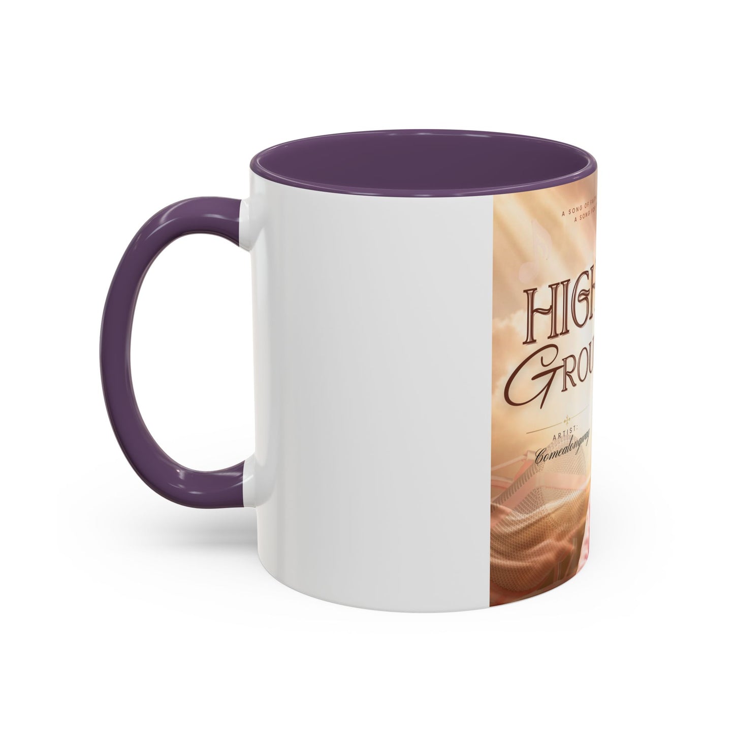 Higher Ground Inspirational Coffee Mug — Personalized Memorial Tribute 11/15oz