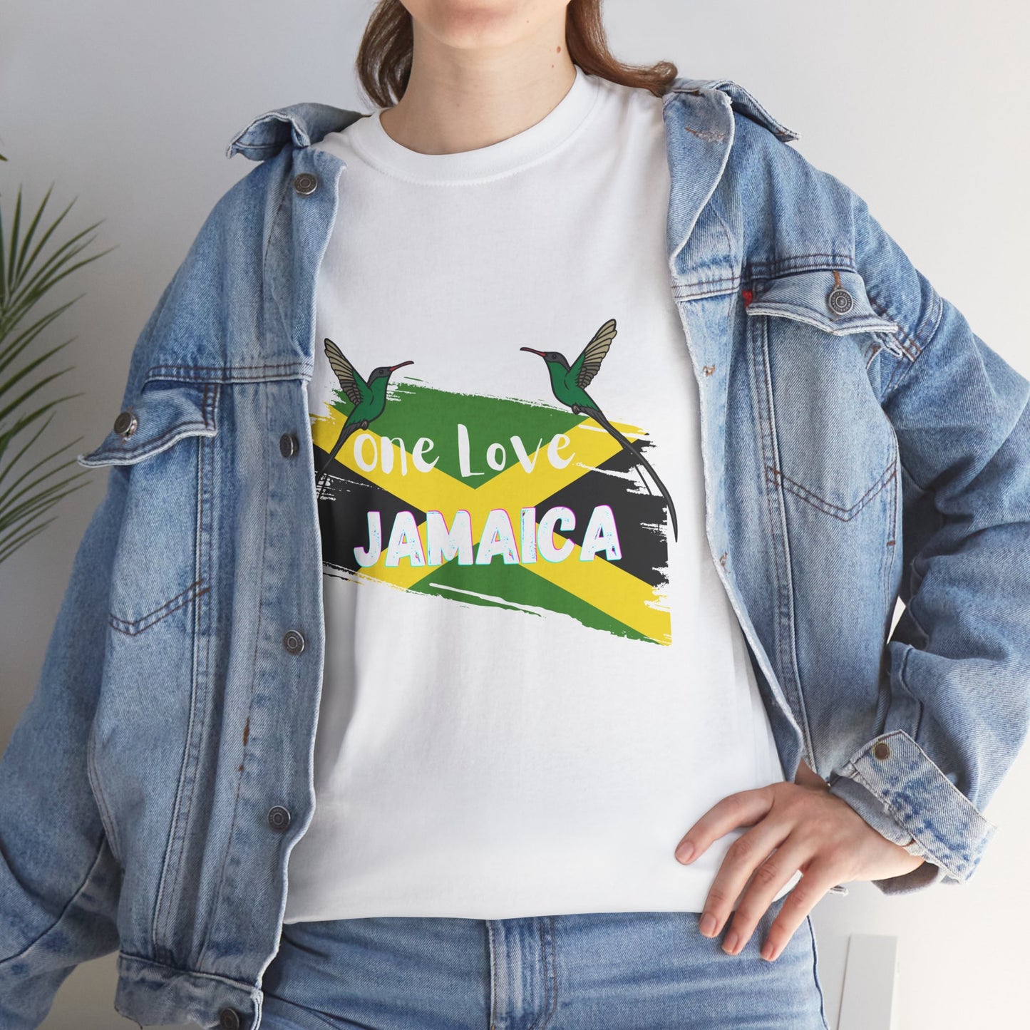 One Love Jamaica Unisex Heavy Cotton Tee - Perfect for Music Festivals and Celebrations