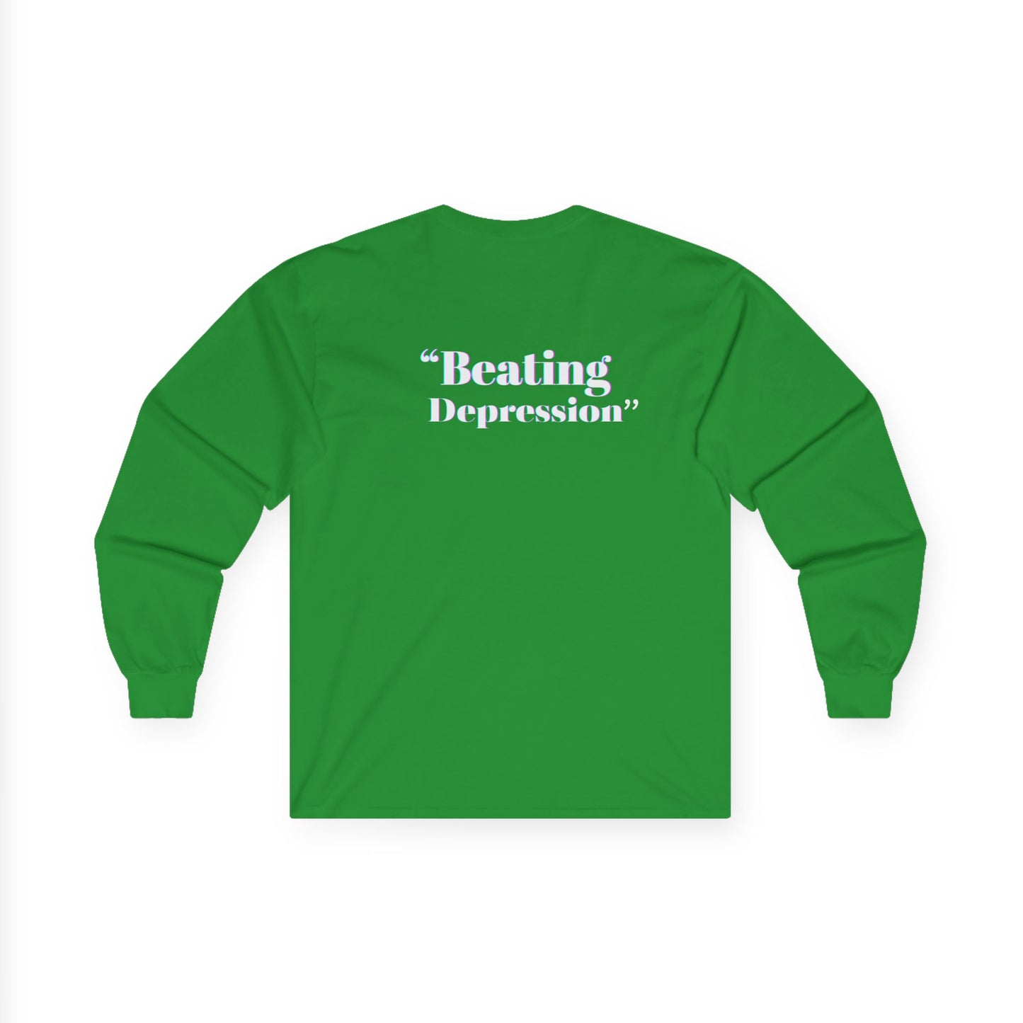 Unisex Long Sleeve Tee - 'Beating Depression' Motivational Shirt