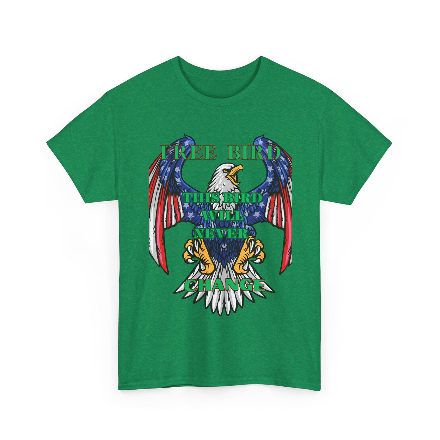 Vintage Eagle Graphic Tee - 'Free Bird' Unisex Heavy Cotton Tee for Freedom Lovers