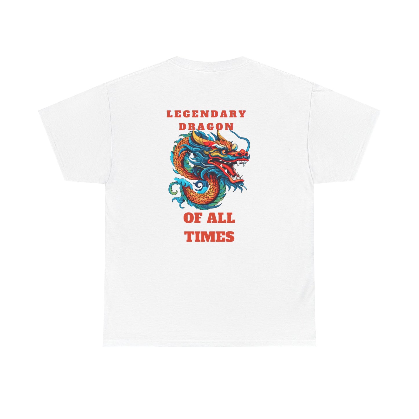 Legendary Dragon Tee - Bold Graphic Unisex Heavy Cotton T-Shirt for Fantasy Lovers