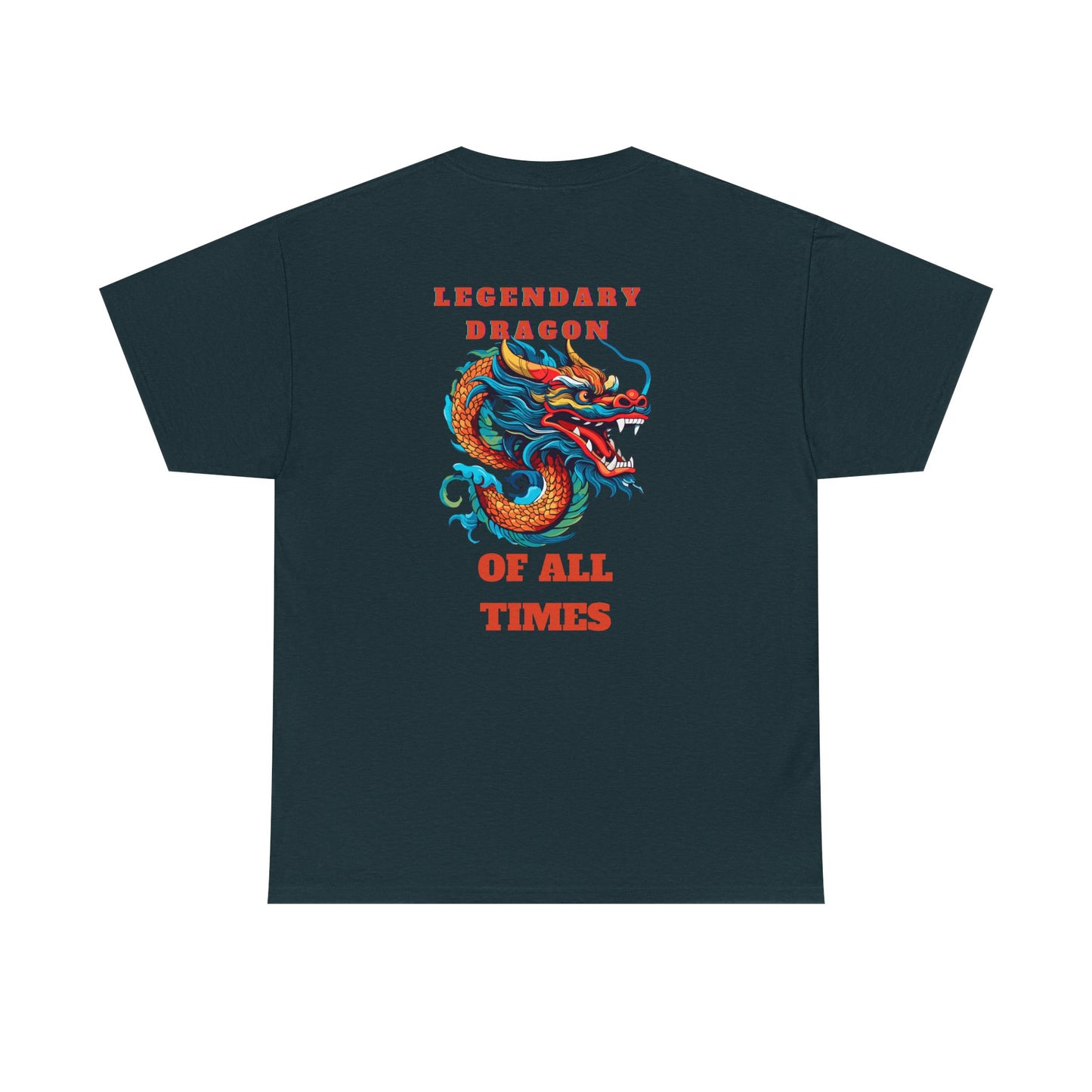 Legendary Dragon Tee - Bold Graphic Unisex Heavy Cotton T-Shirt for Fantasy Lovers