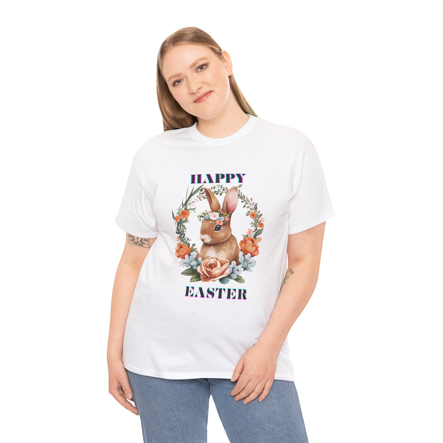Easter Floral Bunny Unisex Tee