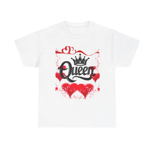 Queen Hearts Unisex Tee - Perfect Gift for Her, Valentine's Day Shirt