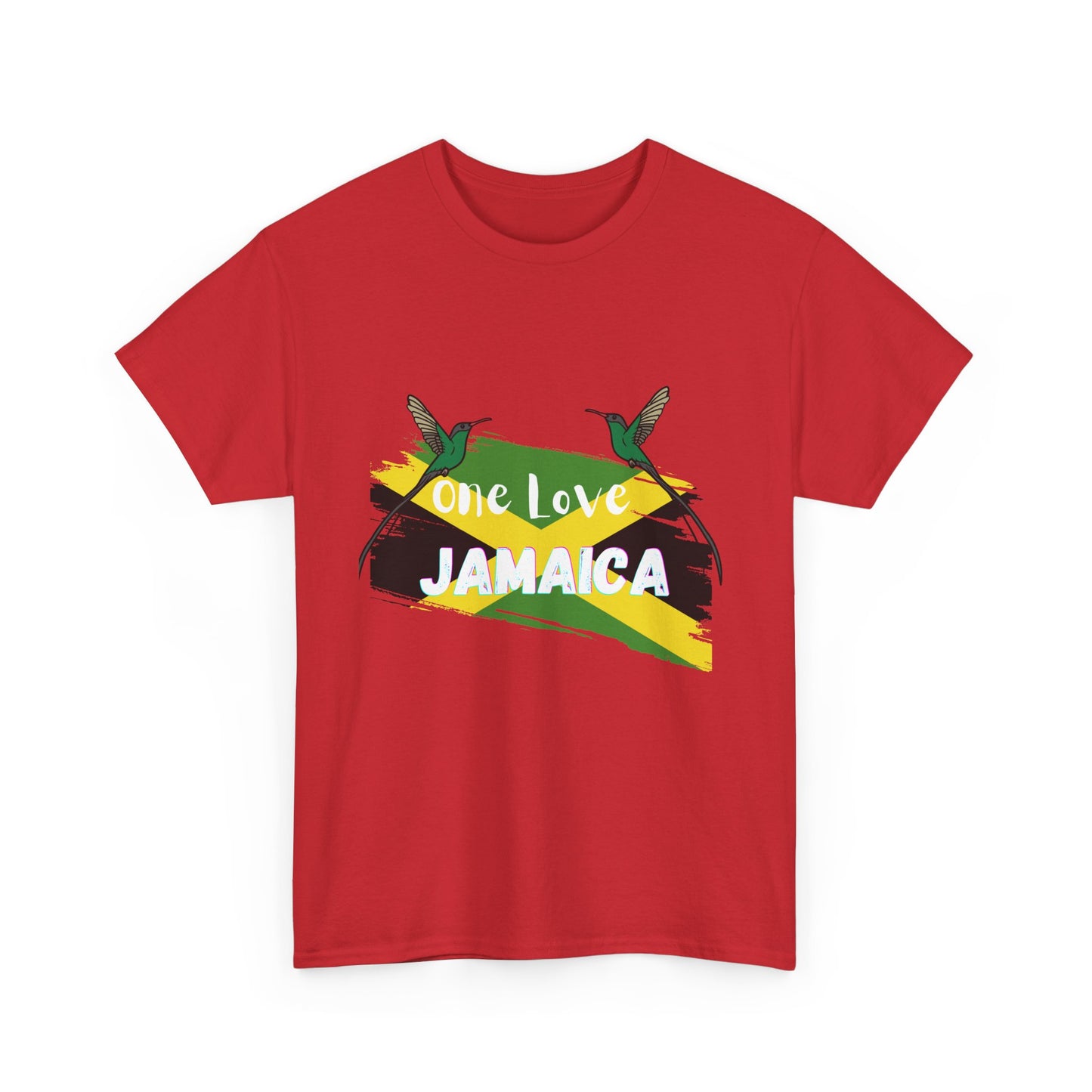 One Love Jamaica Unisex Heavy Cotton Tee - Perfect for Music Festivals and Celebrations