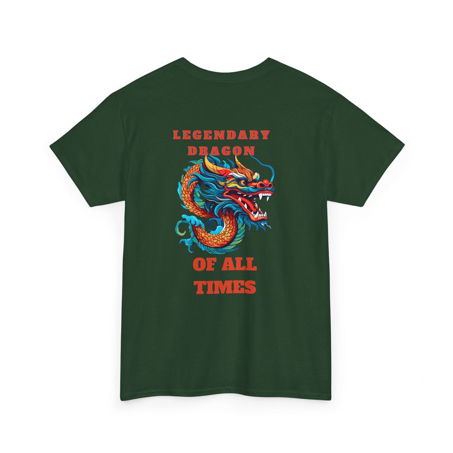 Legendary Dragon Tee - Bold Graphic Unisex Heavy Cotton T-Shirt for Fantasy Lovers
