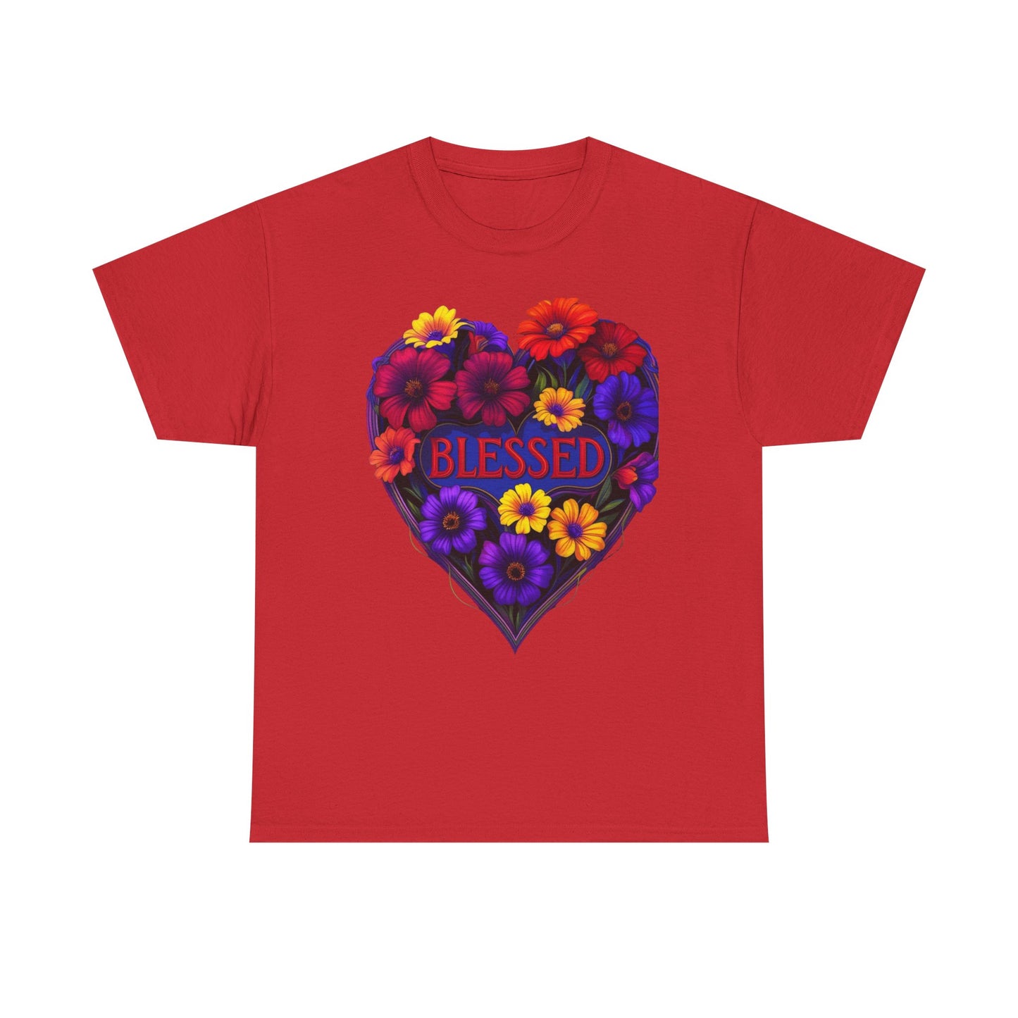 Blessed Heart Floral T-Shirt for Moms