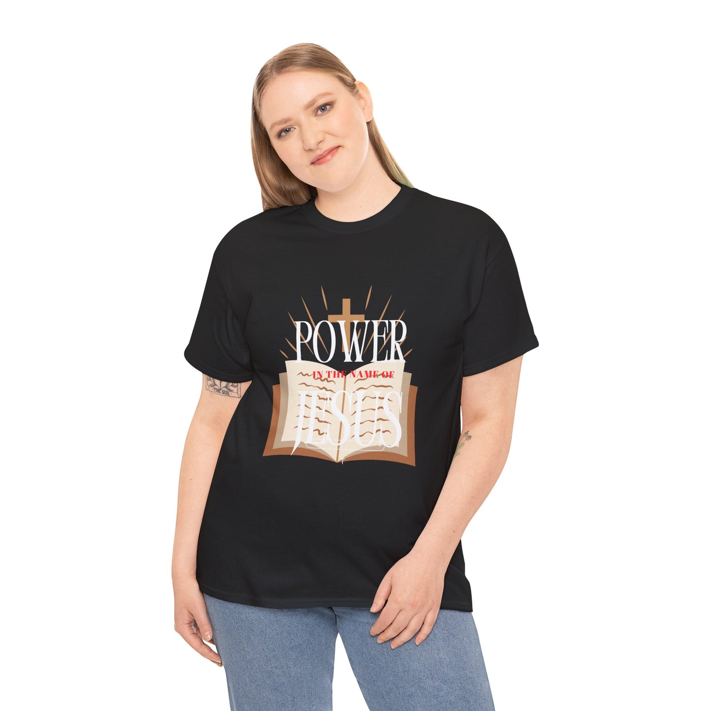 Faith-Inspired Tee - 'In The Name of Jesus' Design