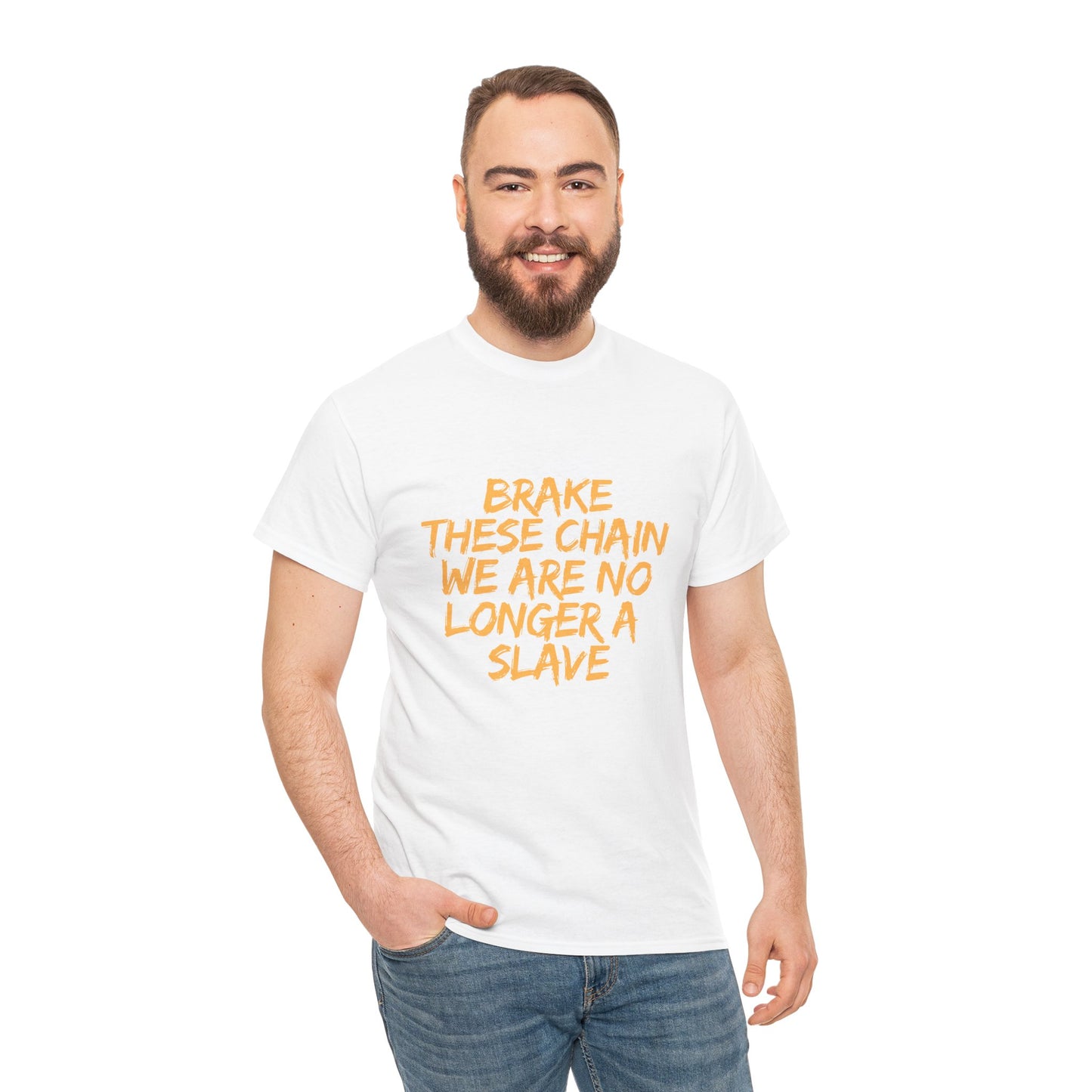 Empowering Cotton Tee - 'Brake These Chains'